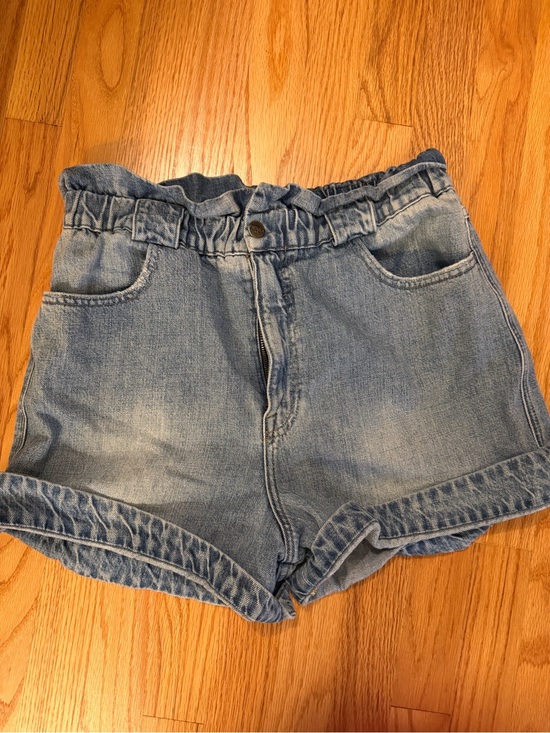 pistola Pants - Pistola Jessa Light Blue Paperbag Waist Denim Shorts
